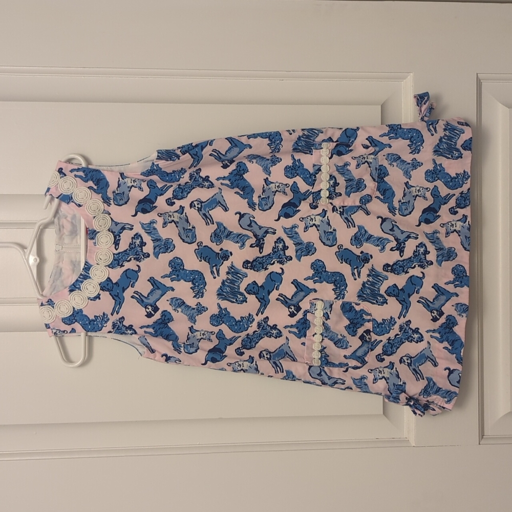 Lilly Pulitzer girls dress size 6 dog print
